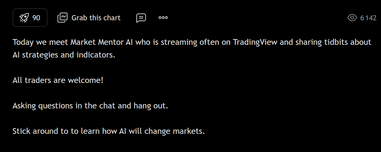 TradingView featuring Market Mentor AI